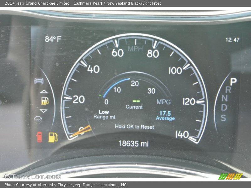 Cashmere Pearl / New Zealand Black/Light Frost 2014 Jeep Grand Cherokee Limited