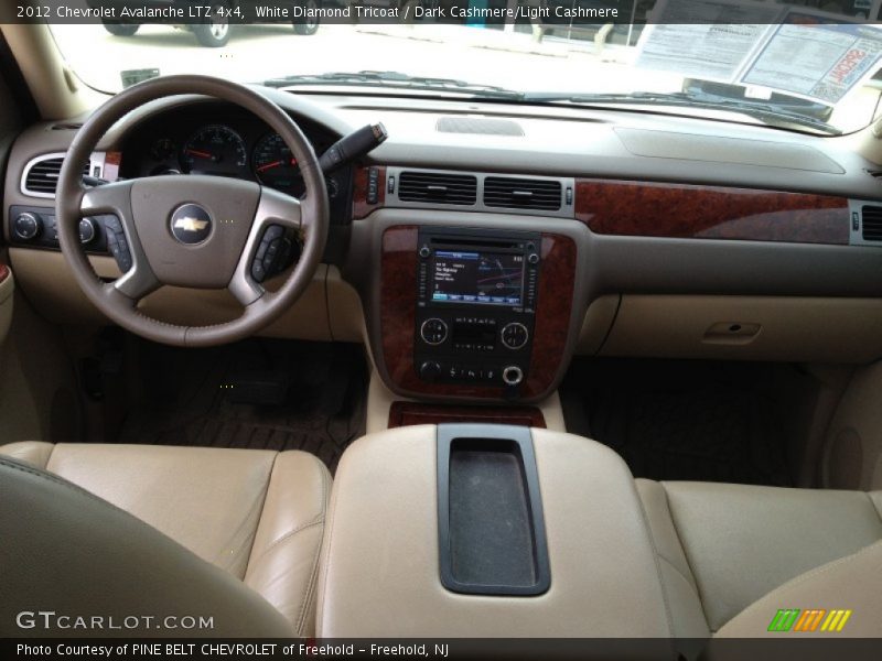 White Diamond Tricoat / Dark Cashmere/Light Cashmere 2012 Chevrolet Avalanche LTZ 4x4