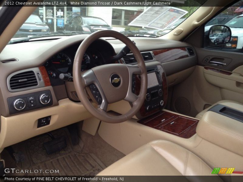 White Diamond Tricoat / Dark Cashmere/Light Cashmere 2012 Chevrolet Avalanche LTZ 4x4