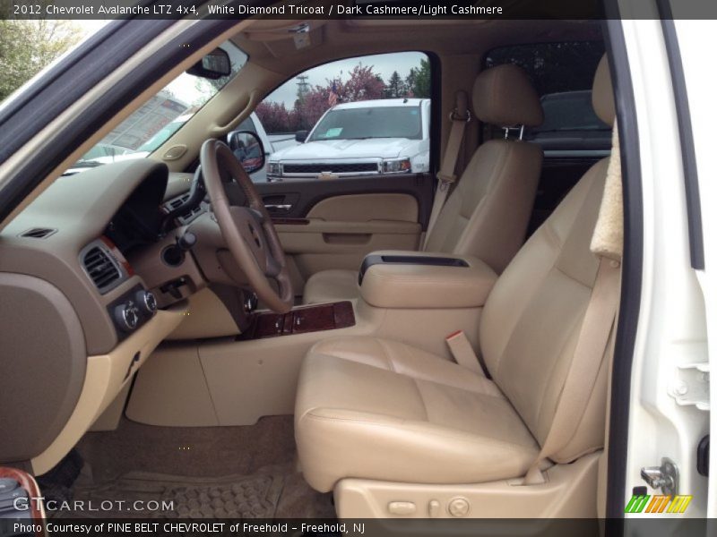 White Diamond Tricoat / Dark Cashmere/Light Cashmere 2012 Chevrolet Avalanche LTZ 4x4