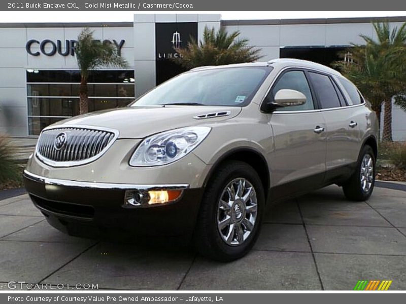 Gold Mist Metallic / Cashmere/Cocoa 2011 Buick Enclave CXL