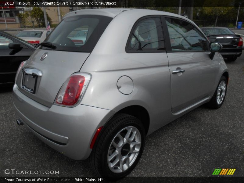 Argento (Silver) / Grigio/Nero (Gray/Black) 2013 Fiat 500 Pop
