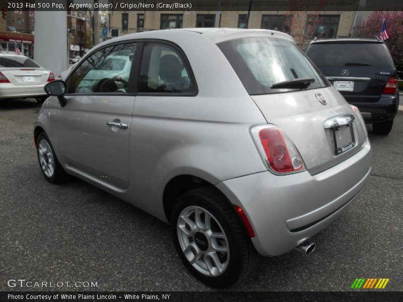 Argento (Silver) / Grigio/Nero (Gray/Black) 2013 Fiat 500 Pop