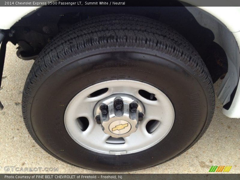 Summit White / Neutral 2014 Chevrolet Express 3500 Passenger LT