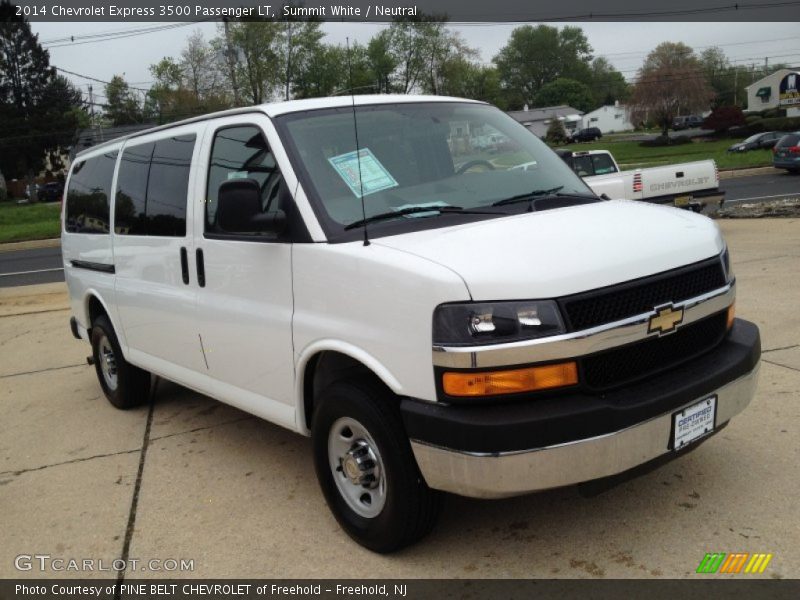 Summit White / Neutral 2014 Chevrolet Express 3500 Passenger LT