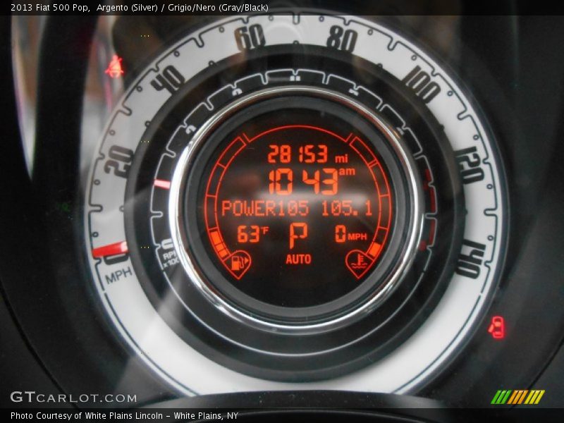 Argento (Silver) / Grigio/Nero (Gray/Black) 2013 Fiat 500 Pop