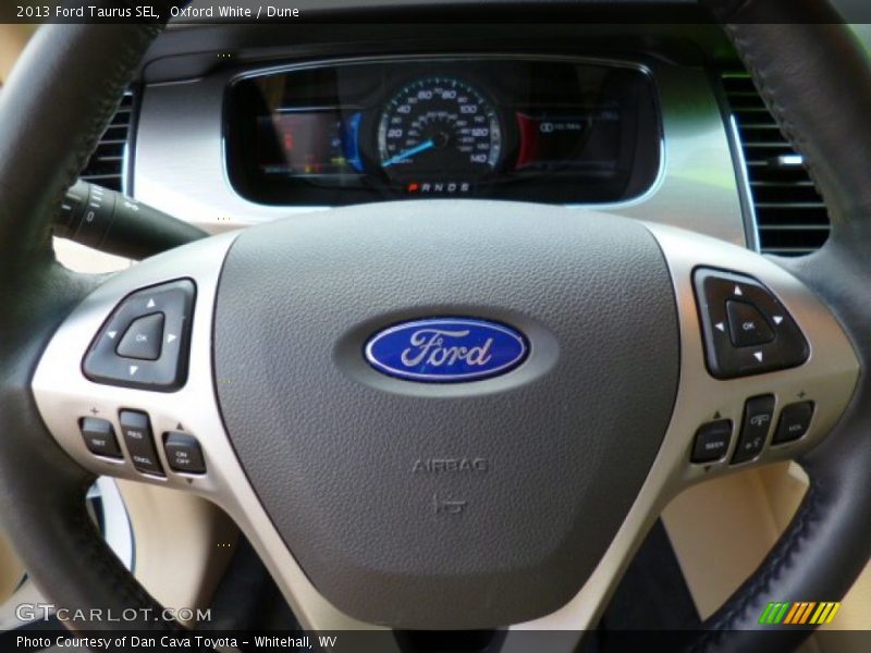 Oxford White / Dune 2013 Ford Taurus SEL