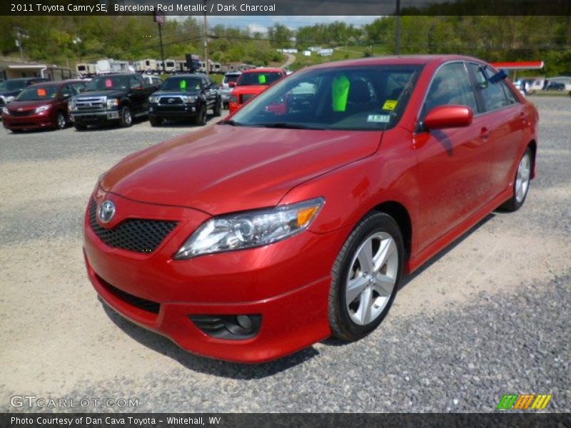 Barcelona Red Metallic / Dark Charcoal 2011 Toyota Camry SE