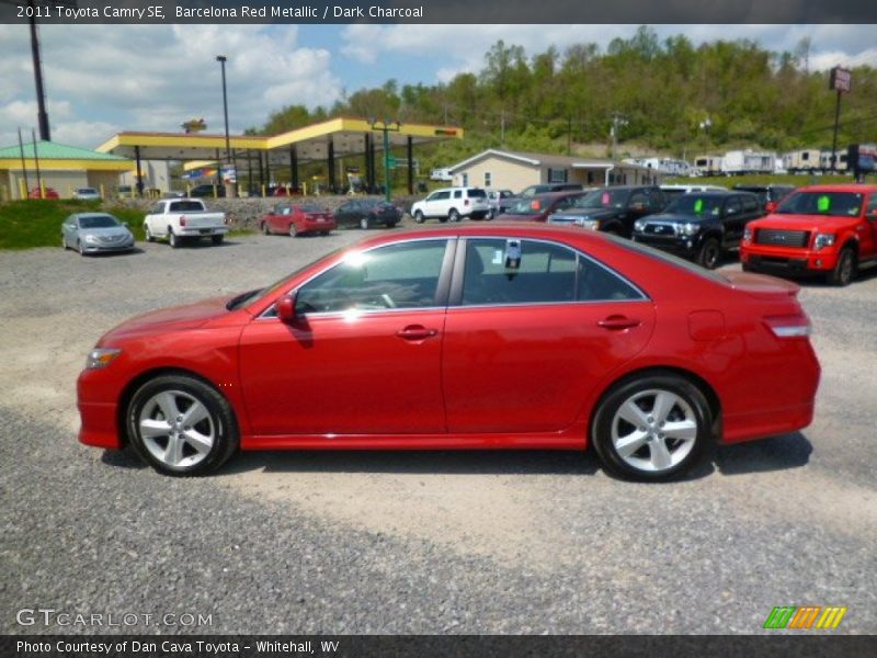 Barcelona Red Metallic / Dark Charcoal 2011 Toyota Camry SE