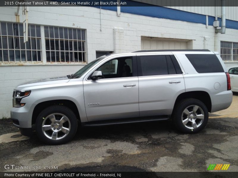 Silver Ice Metallic / Jet Black/Dark Ash 2015 Chevrolet Tahoe LT 4WD