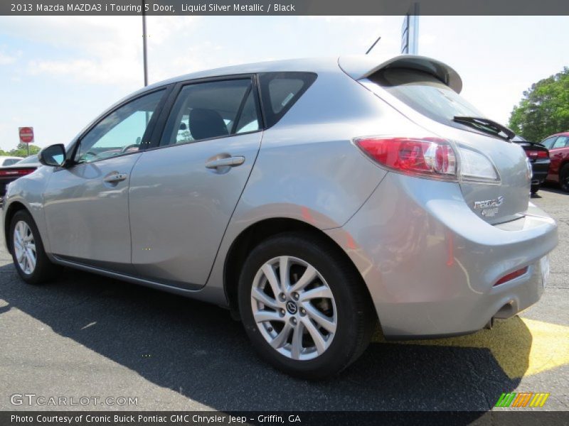 Liquid Silver Metallic / Black 2013 Mazda MAZDA3 i Touring 5 Door