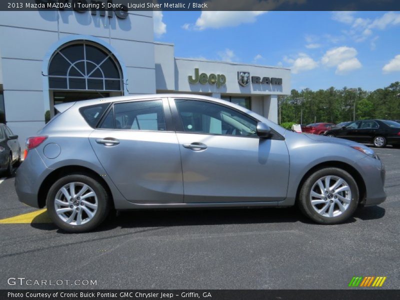 Liquid Silver Metallic / Black 2013 Mazda MAZDA3 i Touring 5 Door