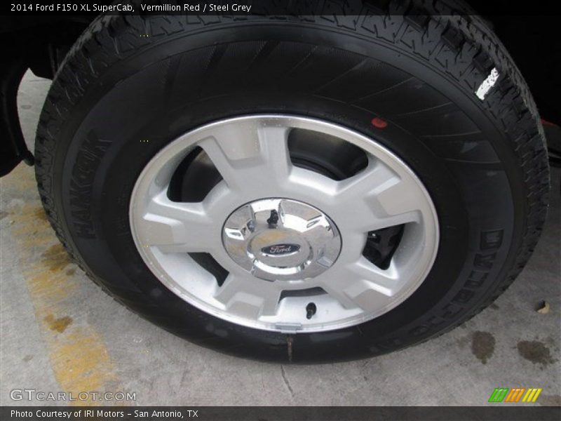 Vermillion Red / Steel Grey 2014 Ford F150 XL SuperCab