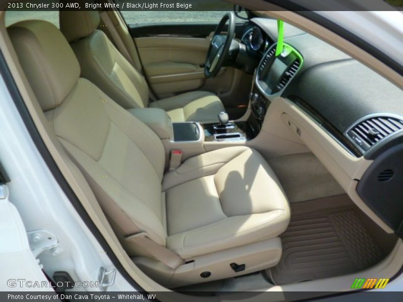 Bright White / Black/Light Frost Beige 2013 Chrysler 300 AWD