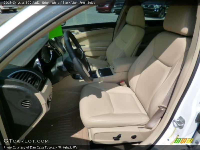 Bright White / Black/Light Frost Beige 2013 Chrysler 300 AWD