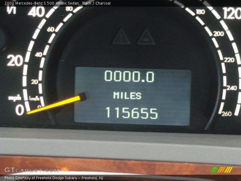 Black / Charcoal 2003 Mercedes-Benz S 500 4Matic Sedan