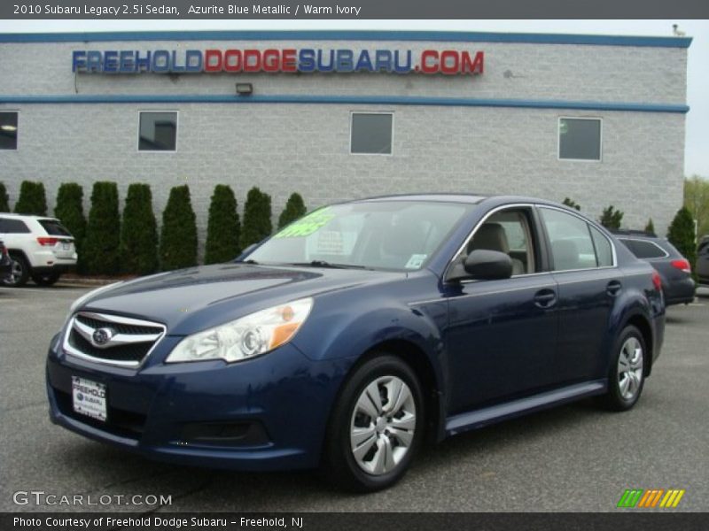 Azurite Blue Metallic / Warm Ivory 2010 Subaru Legacy 2.5i Sedan