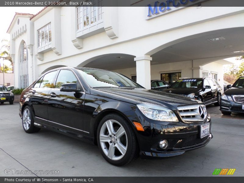 Black / Black 2010 Mercedes-Benz C 300 Sport