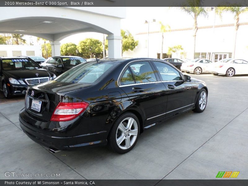 Black / Black 2010 Mercedes-Benz C 300 Sport