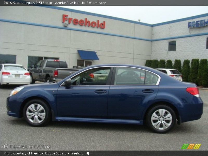 Azurite Blue Metallic / Warm Ivory 2010 Subaru Legacy 2.5i Sedan