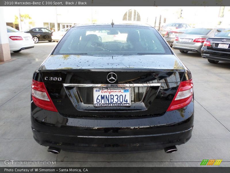 Black / Black 2010 Mercedes-Benz C 300 Sport