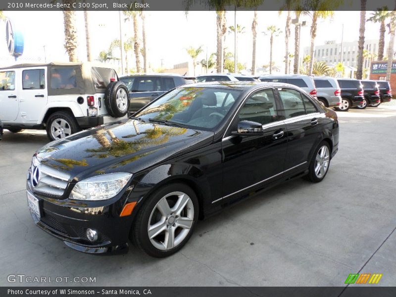 Black / Black 2010 Mercedes-Benz C 300 Sport