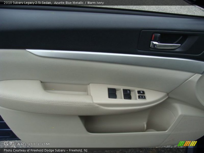 Azurite Blue Metallic / Warm Ivory 2010 Subaru Legacy 2.5i Sedan