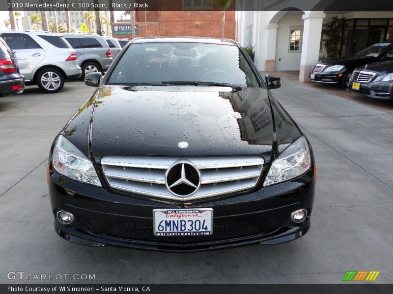 Black / Black 2010 Mercedes-Benz C 300 Sport