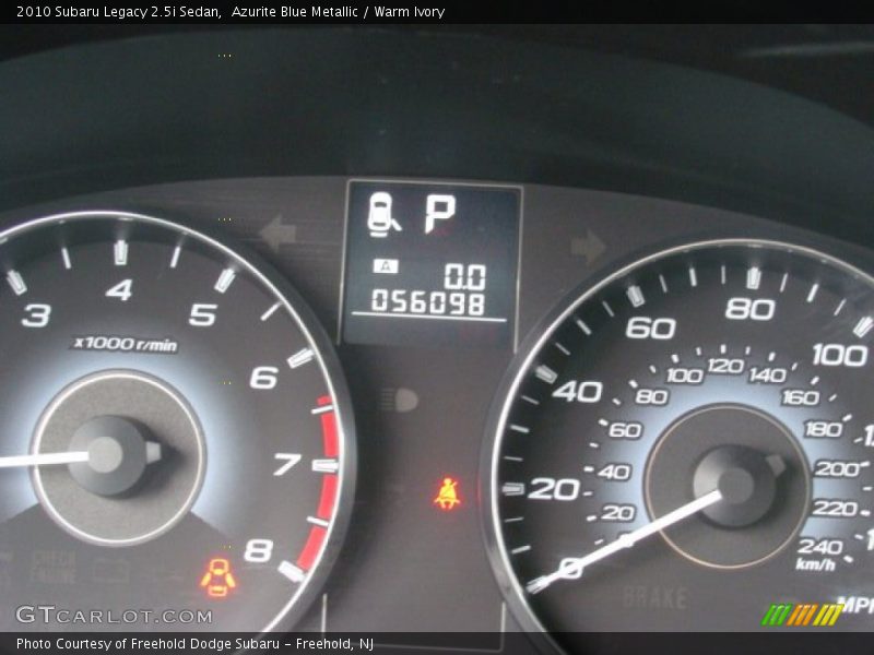 Azurite Blue Metallic / Warm Ivory 2010 Subaru Legacy 2.5i Sedan