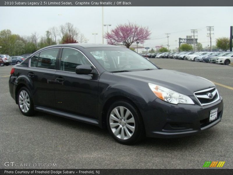 Graphite Gray Metallic / Off Black 2010 Subaru Legacy 2.5i Limited Sedan