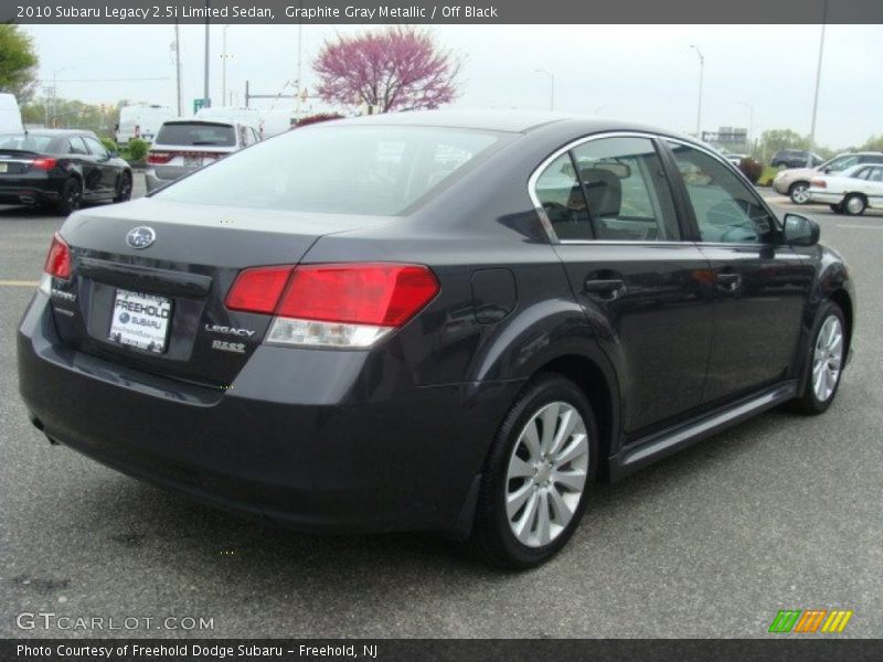 Graphite Gray Metallic / Off Black 2010 Subaru Legacy 2.5i Limited Sedan