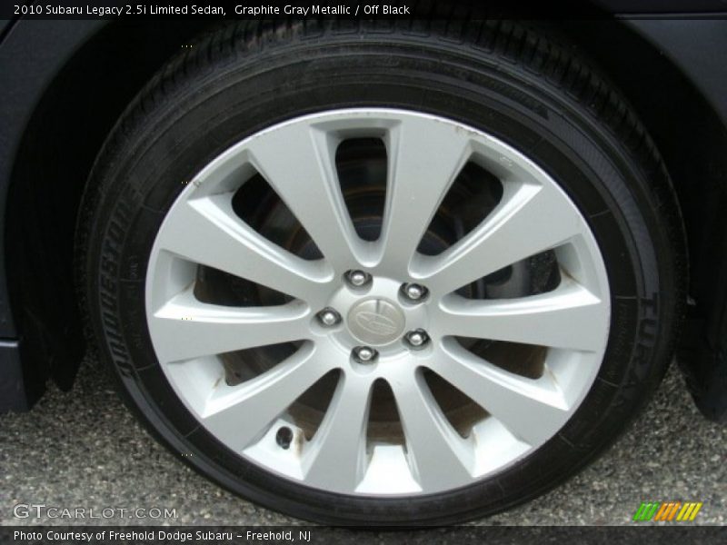 Graphite Gray Metallic / Off Black 2010 Subaru Legacy 2.5i Limited Sedan