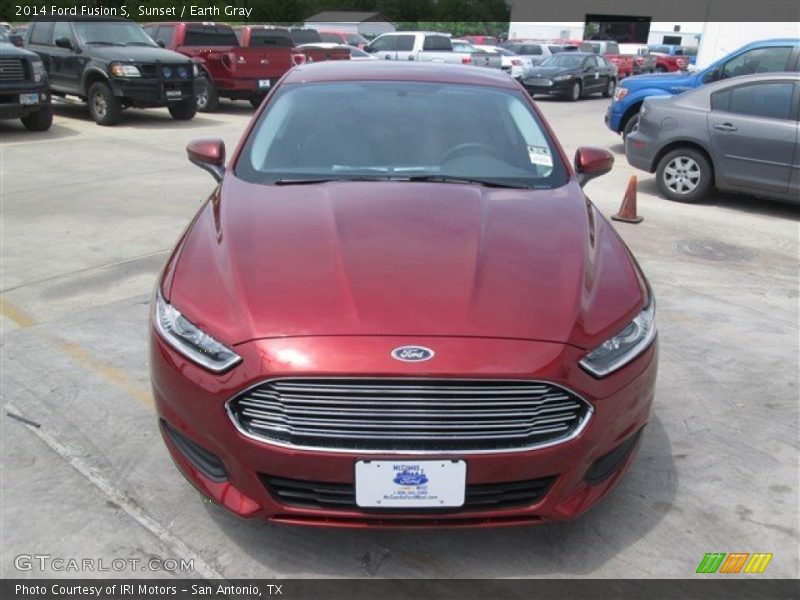 Sunset / Earth Gray 2014 Ford Fusion S