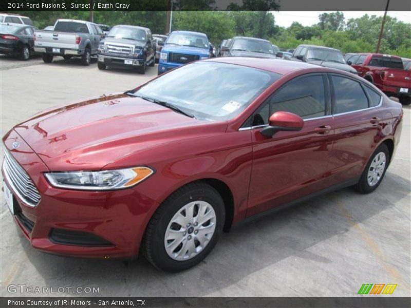 Sunset / Earth Gray 2014 Ford Fusion S