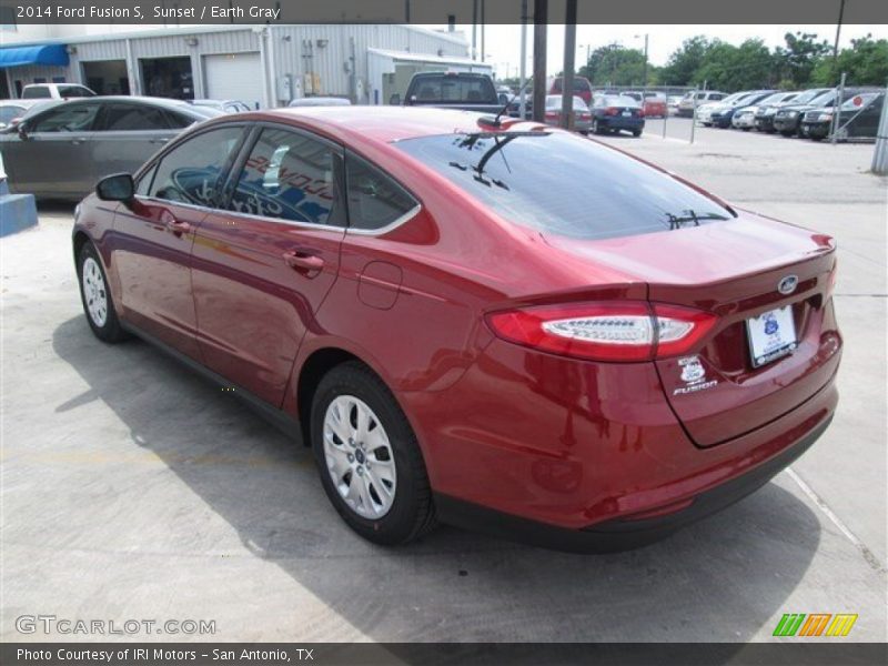 Sunset / Earth Gray 2014 Ford Fusion S