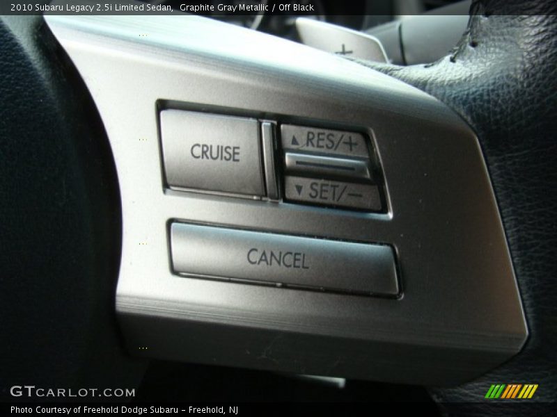 Graphite Gray Metallic / Off Black 2010 Subaru Legacy 2.5i Limited Sedan