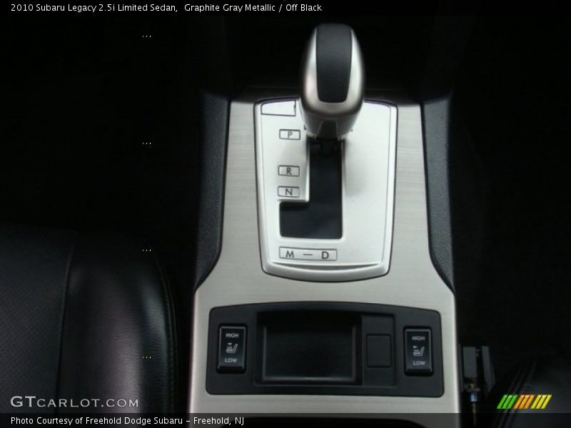Graphite Gray Metallic / Off Black 2010 Subaru Legacy 2.5i Limited Sedan