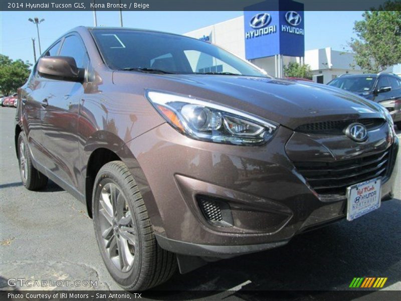 Kona Bronze / Beige 2014 Hyundai Tucson GLS