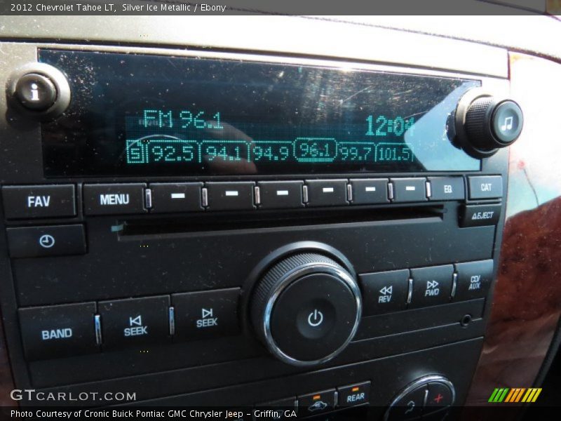 Silver Ice Metallic / Ebony 2012 Chevrolet Tahoe LT