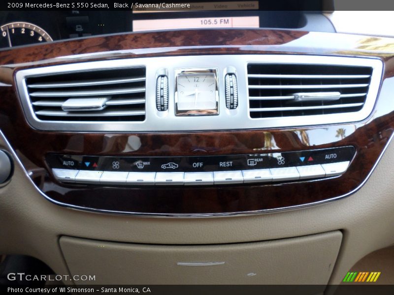 Black / Savanna/Cashmere 2009 Mercedes-Benz S 550 Sedan