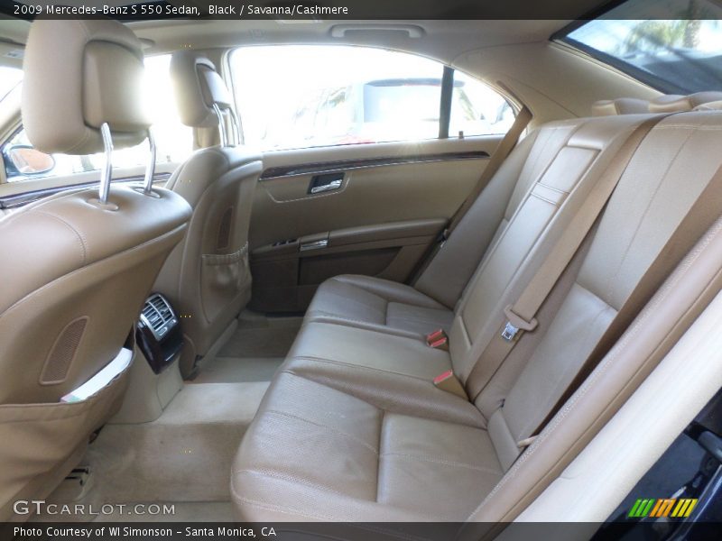 Black / Savanna/Cashmere 2009 Mercedes-Benz S 550 Sedan