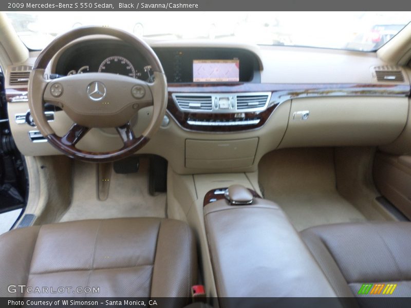 Black / Savanna/Cashmere 2009 Mercedes-Benz S 550 Sedan