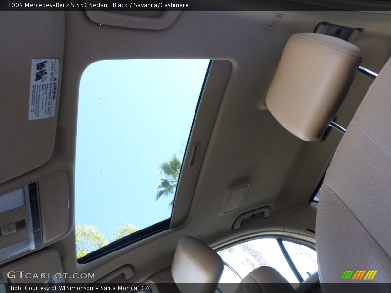 Black / Savanna/Cashmere 2009 Mercedes-Benz S 550 Sedan