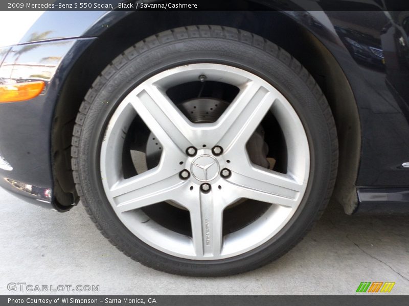 Black / Savanna/Cashmere 2009 Mercedes-Benz S 550 Sedan