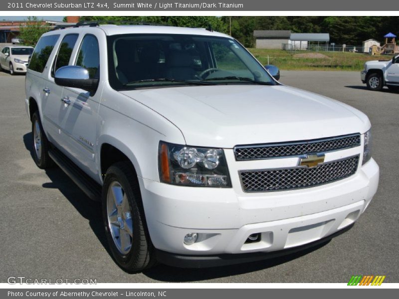 Summit White / Light Titanium/Dark Titanium 2011 Chevrolet Suburban LTZ 4x4