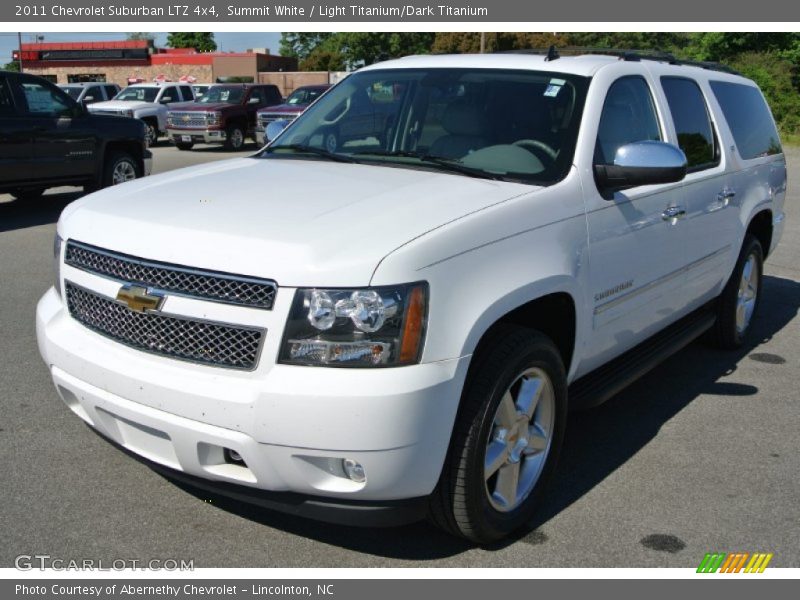 Summit White / Light Titanium/Dark Titanium 2011 Chevrolet Suburban LTZ 4x4