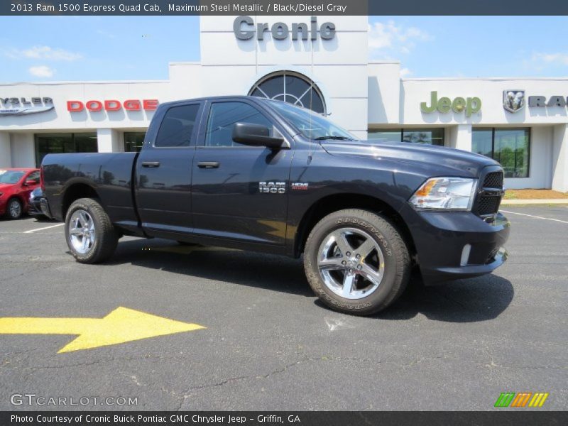 Maximum Steel Metallic / Black/Diesel Gray 2013 Ram 1500 Express Quad Cab
