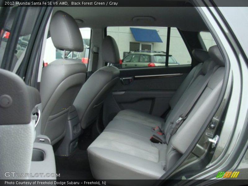 Black Forest Green / Gray 2012 Hyundai Santa Fe SE V6 AWD