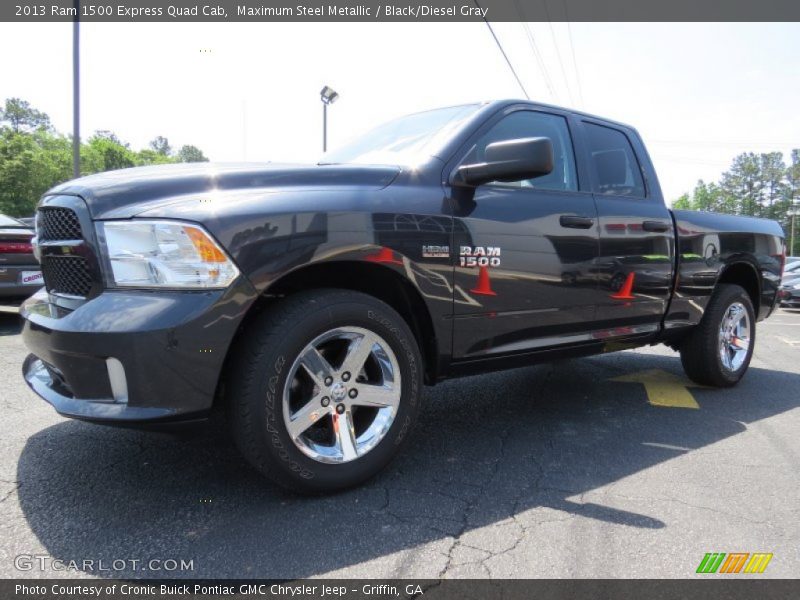 Maximum Steel Metallic / Black/Diesel Gray 2013 Ram 1500 Express Quad Cab