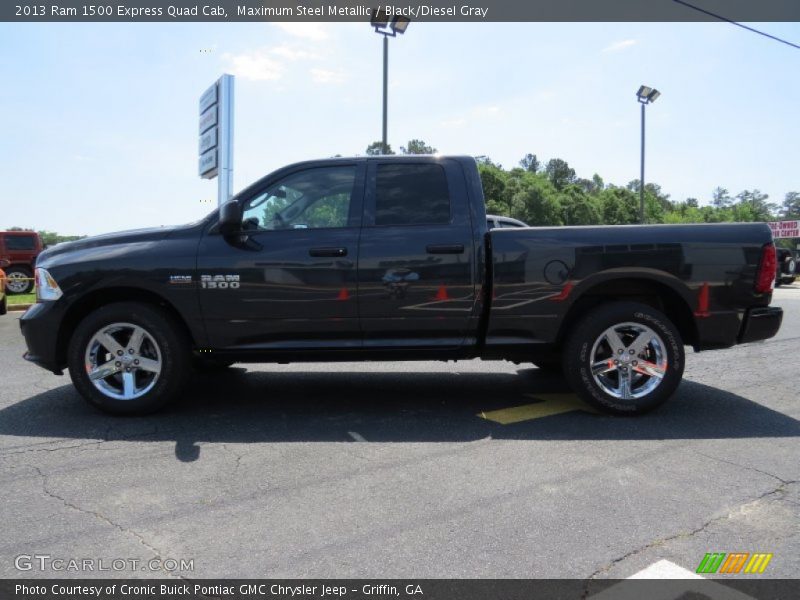 Maximum Steel Metallic / Black/Diesel Gray 2013 Ram 1500 Express Quad Cab